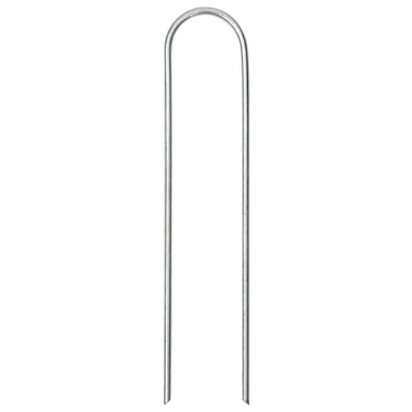 vidaXL 25 db U-alakú horganyzott acél talajcövek 15 x 3,5 cm