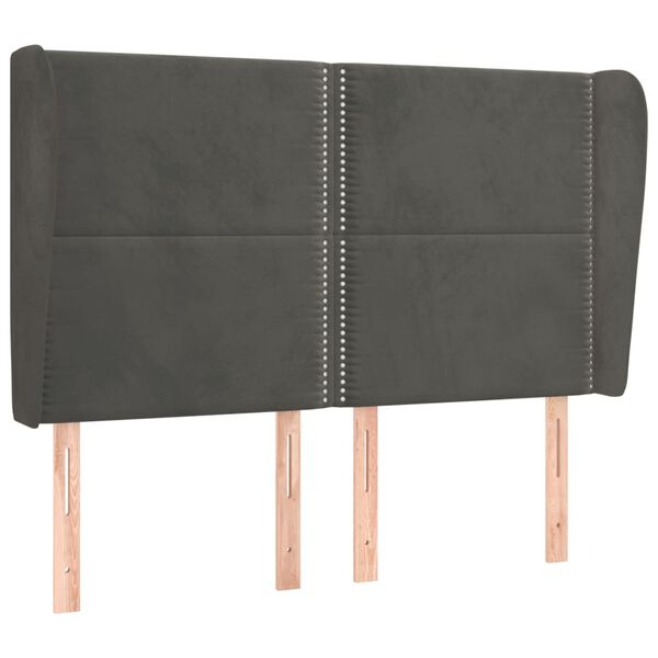 vidaXL s&ouml;t&eacute;tsz&uuml;rke b&aacute;rsony fejt&aacute;mla sz&aacute;rnyakkal 147 x 23 x 118/128 cm