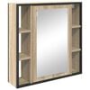 vidaXL T&uuml;k&ouml;rszekr&eacute;ny Sonoma t&ouml;lgy 60 x 16 x 60 cm Szerelt Fa