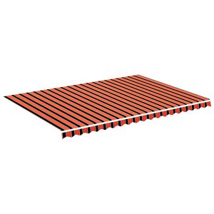 vidaXL narancss&aacute;rga &eacute;s barna poli&eacute;szter p&oacute;tsz&ouml;vet napellenzőh&ouml;z 500x350 cm