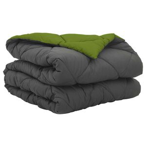 vidaXL Ny&aacute;ri Takarm&aacute;ny Z&ouml;ld &eacute;s Antracit 200 x 155 cm Mikrosz&aacute;l