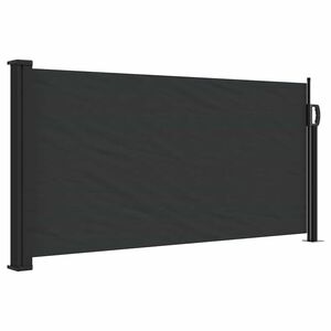 vidaXL fekete beh&uacute;zhat&oacute; oldals&oacute; napellenző 100 x 300 cm