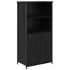 vidaXL Magasfi&uacute; Fekete t&ouml;lgy 62 x 36 x 121,5 cm Szerelt Fa