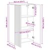 vidaXL TV Fali Szekr&eacute;ny &Ouml;reg fa 59,5 x 31 x 100 cm Faanyag