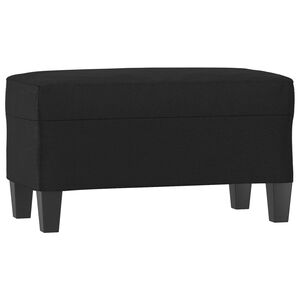 vidaXL fekete műbőr pad 70 x 35 x 41 cm