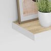 vidaXL 4 db t&ouml;lgysz&iacute;nű &eacute;s feh&eacute;r MDF lebegő fali polc 50 x 23 x 3,8 cm