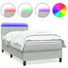 vidaXL vil&aacute;gossz&uuml;rke b&aacute;rsony rug&oacute;s &eacute;s LED-es &aacute;gy matraccal 80x210 cm
