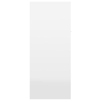 vidaXL magasfényű fehér forgácslap cipősszekrény 60 x 35 x 84 cm