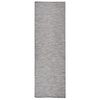 vidaXL barna-k&eacute;k lapos sz&ouml;v&eacute;sű k&uuml;lt&eacute;ri szőnyeg 80 x 250 cm