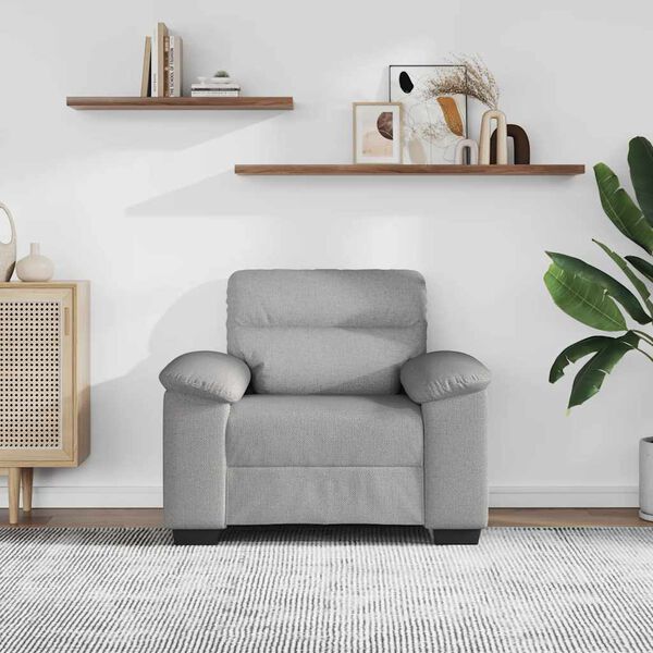 vidaXL felhősz&uuml;rke sz&ouml;vet kanap&eacute; 100x81x84 cm