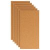 vidaXL Parafa lap 6 pcs 100 x 50 x 1 cm Parafa Barna