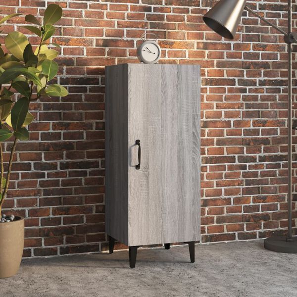 vidaXL sz&uuml;rke sonoma sz&iacute;nű szerelt fa t&aacute;lal&oacute;szekr&eacute;ny 34,5 x 34 x 90 cm