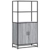 vidaXL Highboard sz&uuml;rke sonoma 68x35x139 cm g&eacute;pelt fa &eacute;s f&eacute;m