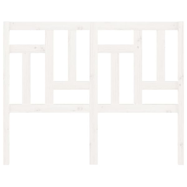 vidaXL feh&eacute;r t&ouml;m&ouml;r fenyőfa &aacute;gyfejt&aacute;mla 140,5x4x100 cm