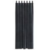vidaXL Sötétítő függönyök 2 pcs Sötétszürke 140 x 225 cm Bársony