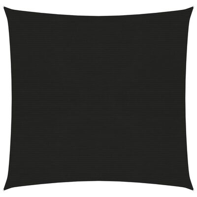 vidaXL fekete HDPE napvitorla 160 g/m² 3,6 x 3,6 m