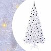 vidaXL Mű kar&aacute;csonyfa 300 LED-del &aacute;llv&aacute;nnyal Feh&eacute;r 240 cm PVC &eacute;s Ac&eacute;l