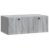 vidaXL Fali TV szekr&eacute;ny Sz&uuml;rke Sonoma 78,5 x 41 x 30 cm Szerelt Fa