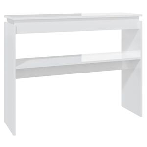 vidaXL magasf&eacute;nyű feh&eacute;r szerelt fa t&aacute;lal&oacute;asztal 102 x 30 x 80 cm
