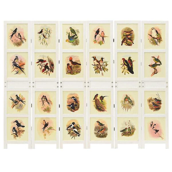 vidaXL Romdivider panel Feh&eacute;r 212 x 165 cm MDF