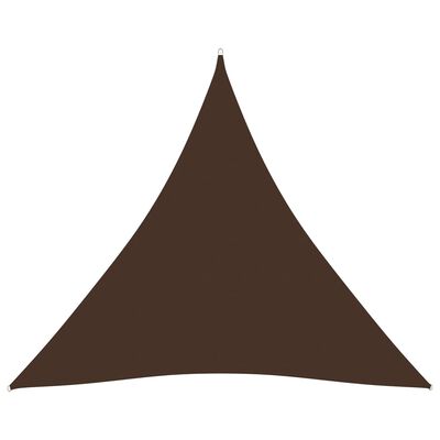 vidaXL barna háromszögű oxford-szövet napvitorla 4 x 4 x 4 m