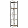 vidaXL 5 szintes t&ouml;m&ouml;r &uacute;jrahasznos&iacute;tott fa k&ouml;nyvespolc 40x30x180 cm