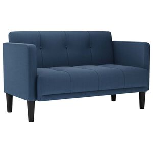 vidaXL k&eacute;k sz&ouml;vet loveseat kanap&eacute; 111 cm