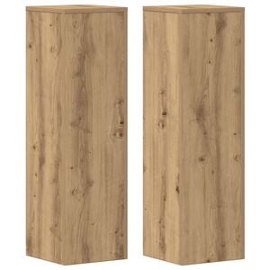 vidaXL N&ouml;v&eacute;ny&aacute;llv&aacute;ny 2 db T&ouml;lgy sz&iacute;nű 25 x 25 x 80 cm Szerelt Fa