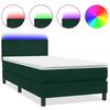 vidaXL s&ouml;t&eacute;tz&ouml;ld b&aacute;rsony rug&oacute;s &eacute;s LED-es &aacute;gy matraccal 80x220 cm
