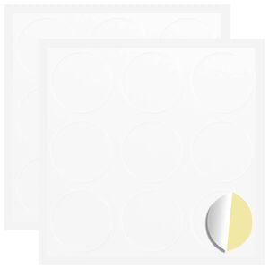 vidaXL Matrica 2 db Feh&eacute;r &Oslash; 20 x 0,5 mm Pap&iacute;r
