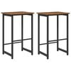 vidaXL B&aacute;rsz&eacute;k 2 db Antik Fa 40 x 32 x 64 cm Szerelt Fa