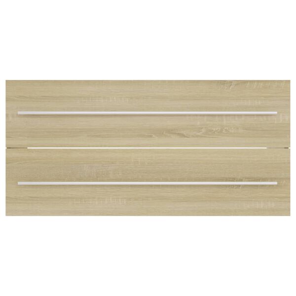 vidaXL sonoma tölgy színű szerelt fa mosdószekrény 100 x 38,5 x 48 cm