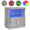 vidaXL sz&uuml;rke sonoma sz&iacute;nű t&aacute;lal&oacute;szekr&eacute;ny LED-ekkel 60 x 37 x 67 cm