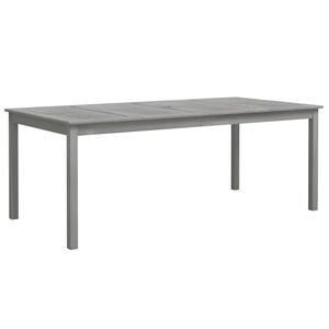 vidaXL sz&uuml;rke t&ouml;m&ouml;r ak&aacute;cfa kerti asztal 200 x 100 x 75 cm