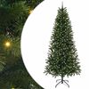 vidaXL Mű kar&aacute;csonyfa 300 LED-del &aacute;llv&aacute;nnyal Z&ouml;ld 240 cm PE &eacute;s PVC