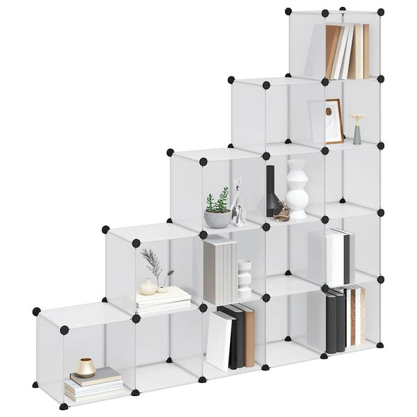 vidaXL &aacute;tl&aacute;tsz&oacute; polipropil&eacute;n t&aacute;rol&oacute;kocka 15 db kock&aacute;val