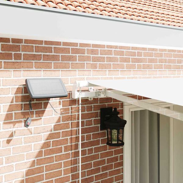 vidaXL Behúzható napellenző Fehér 400 × 300 cm Szövet és Acél