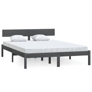 vidaXL Small Double sz&uuml;rke t&ouml;m&ouml;r fa &aacute;gykeret 120 x 190 cm