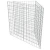 vidaXL horganyzott acél gabion magaságyás 75 x 75 x 50 cm