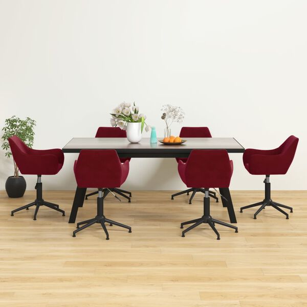 vidaXL 6 db bord&oacute; b&aacute;rsony forg&oacute; &eacute;tkezősz&eacute;k