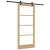 vidaXL Cs&uacute;sz&oacute; ajt&oacute; ORKDAL Term&eacute;szetes &eacute;s fekete 93 x 211 cm