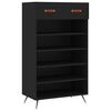 vidaXL fekete szerelt fa cipőszekr&eacute;ny 60 x 35 x 105 cm