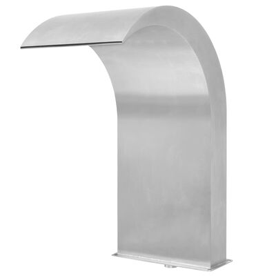 vidaXL ezüstszínű rozsdamentes acél medence-szökőkút 45 x 30 x 65 cm