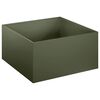 vidaXL Kerti cser&eacute;p Olajz&ouml;ld 60 x 60 x 30 cm Hidegen hengerelt ac&eacute;l