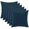 vidaXL P&aacute;rna huzat 6 db HEERLEN K&eacute;k 30 x 30 cm Mikrosz&aacute;las Pl&uuml;ss