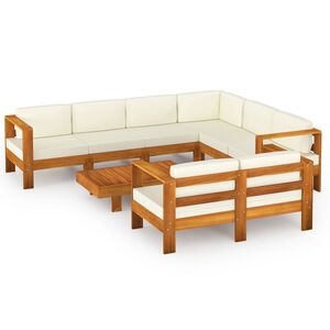 vidaXL 8 darabos ak&aacute;cfa kerti pihenőgarnit&uacute;ra p&aacute;rn&aacute;kkal 100 x 60 cm