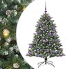 vidaXL Mű kar&aacute;csonyfa Z&ouml;ld 120 cm PVC &eacute;s Műanyag &eacute;s Ac&eacute;l