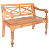 vidaXL vil&aacute;gosbarna t&ouml;m&ouml;r mahag&oacute;ni Batavia pad 98 cm