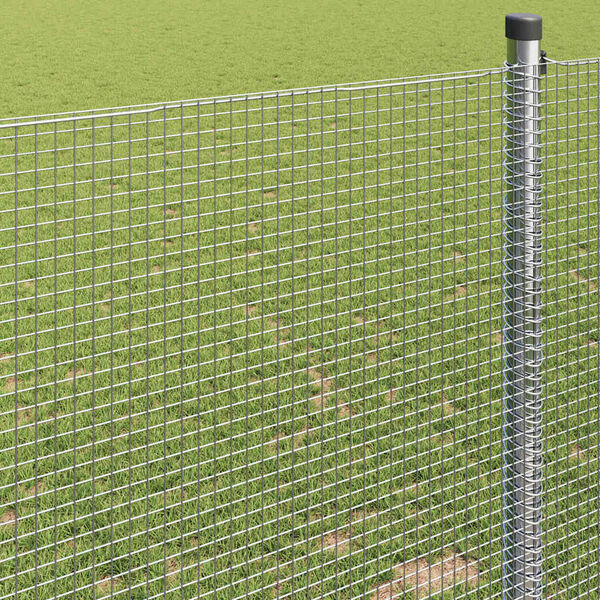 vidaXL Hegesztett Drótháló Kerítés Ezüst 1.2 x 50 m Acél