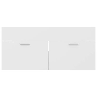 vidaXL fehér forgácslap mosdószekrény 100 x 38,5 x 46 cm